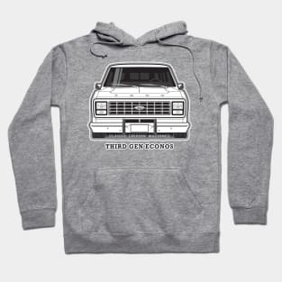 Third Gen Econos 1975 - 1991 BW Hoodie